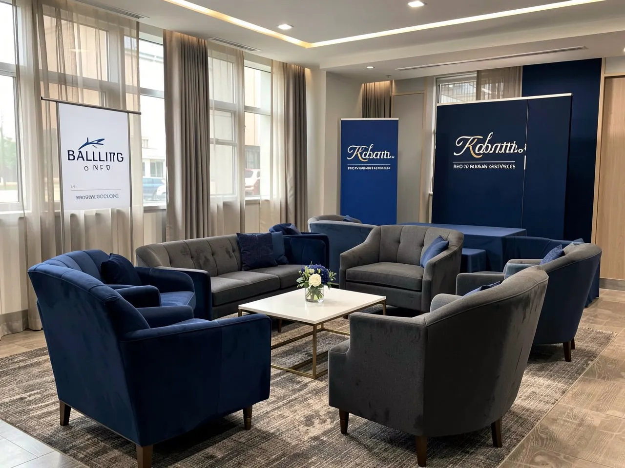 Corporate event styling services for professional teams